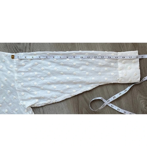 Zara Polka Dot Shirt with Embroidery - Picture 9 of 9